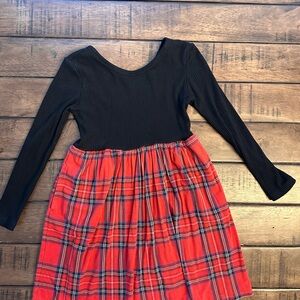 Little Sleepies Black and Red Plaid Holiday Dress! 4T